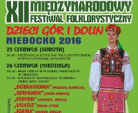 NASZ PATRONAT: Na folkową nutę. XII Międzynarodowy Festiwal Folklorystyczny „Dzieci Gór i Dolin” Niebocko 2016