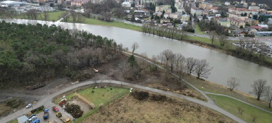 SANOK: Ruszyły prace przy budowie mostu. ZDJĘCIA z lotu ptaka!