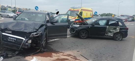 Zderzenie dwóch pojazdów na obwodnicy Brzozowa (ZDJĘCIA)