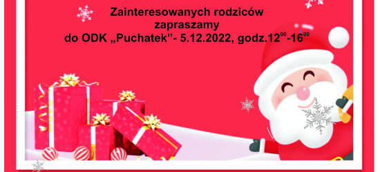 ODK „Puchatek” zaprasza na spotkanie ze Świętym Mikołajem!