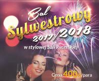 Bal Sylwestrowy na Zamku w Lesku. Muzyka dla trzech pokoleń i szampańska zabawa