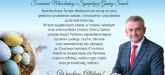 Życzenia świąteczne od Wójta Gminy Sanok Pawła Wdowiaka