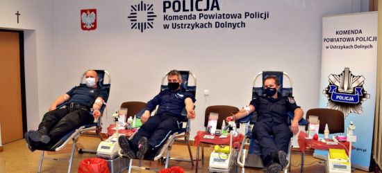 Zbiórka krwi w komendzie Policji (FOTO)