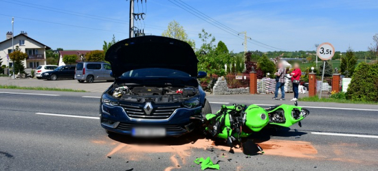 MIEJSCE PIASTOWE: Groźna kolizja z udziałem motocyklistki (FOTO)
