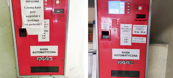 SANOK. Kłopotliwe kasy na parkingu podziemnym. „Wstyd dla Sanoka” (ZDJĘCIA)