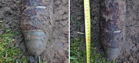 REGION. Pocisk artyleryjski W OGRODZIE! Mierzy prawie 30 cm (ZDJĘCIA)