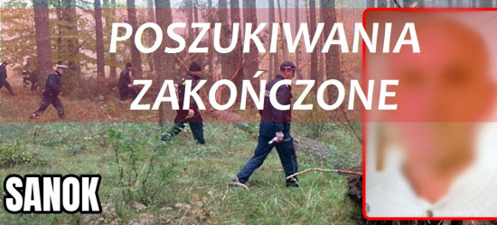 SANOK: Tragiczny finał poszukiwań