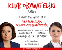 ZAPLANUJ PIĄTEK: POpularna posłanka PO w Sanoku. Debata o sile samorządu (FILM, ZDJĘCIA)