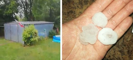 Burza nad Sanokiem i Zagórzem. Grad i silny wiatr (VIDEO, ZDJĘCIA)