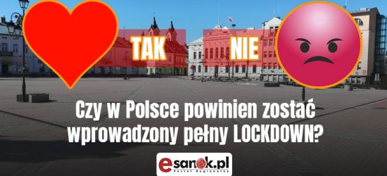 Czy w Polsce powinien zostać wprowadzony pełny lockdown? (ANKIETA)