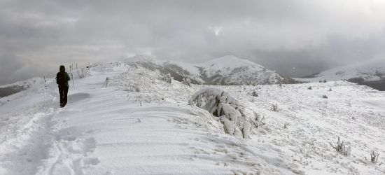 BIESZCZADY: Szlaki drożne. Miejscami zawiane i oblodzone