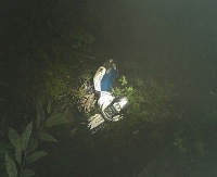 BRZOZOW24.PL: Motocyklista uciekł w zarośla. Miał zakaz prowadzenia pojazdów