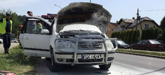 SANOK. Pożar samochodu na ul. Jana Pawła II (ZDJĘCIA)