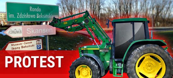 DZISIAJ SANOK. Strajk rolników! Wjadą do miasta traktorami. Początek godzina 12.30