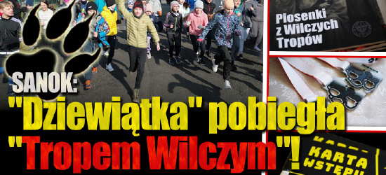 SANOK. „Dziewiątka” pobiegła „Tropem Wilczym” (VIDEO Z LOTU PTAKA)