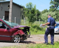 GMINA ZAGÓRZ: Poważny wypadek w Kalnicy. Ranni trafili helikopterem do szpitala w Lesku i Sanoku (ZDJĘCIA)