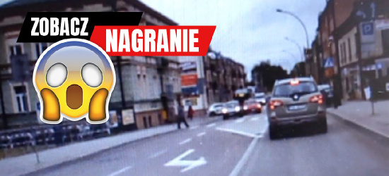 SANOK: Szokujące nagranie z przejścia dla pieszych! (VIDEO)