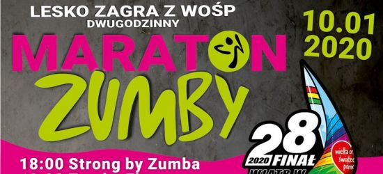 DZISIAJ: Lesko zagra z WOŚP! Dwugodzinny maraton zumby!