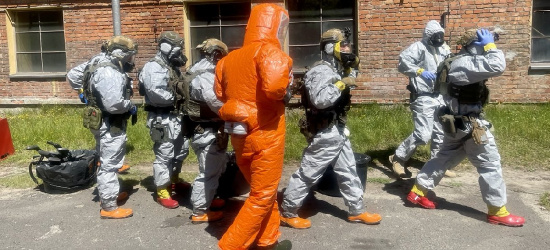 Trenowali warianty likwidacji laboratorium materiałów niebezpiecznych (FOTO)