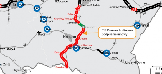 S19 Domaradz – Krosno. Umowa podpisana