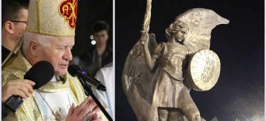Pomnik św. Michała Archanioła poświęcony. Homilia arcybiskupa Adama Szala (FILM, ZDJĘCIA)