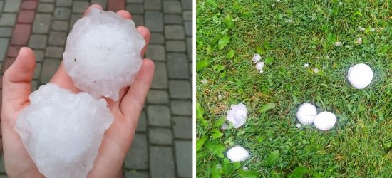POWIAT SANOCKI. Potężna burza i grad wielkości kurzych jaj (ZDJĘCIA)