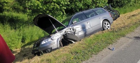 Wypadek w Domaradzu. Jedna osoba ranna (ZDJĘCIA)