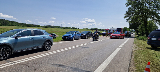 Zderzenie trzech pojazdów w Jurowcach. Jedna osoba poszkodowana (ZDJĘCIA)