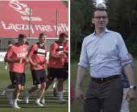 ARŁAMÓW: Otwarty trening kadry. Morawiecki i Boniek odwiedzili piłkarzy (FILM, SONDA)