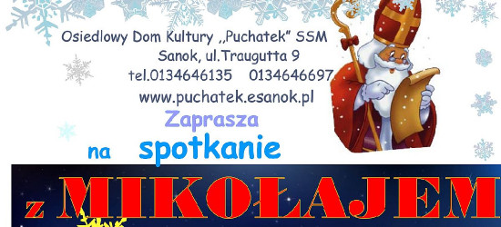 Spotkanie ze św. Mikołajem! Przyjedzie do „Puchatka”
