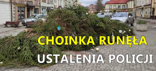 LESKO. Choinka runęła. Znamy pierwsze ustalenia policji (VIDEO, ZDJĘCIA)