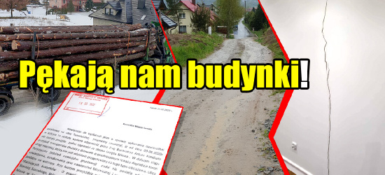 SANOK: Wożą drewno. MIESZKAŃCY: Domy pękają! (FOTO)