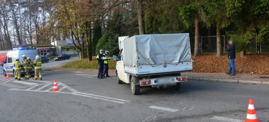 REGION. 12-letni rowerzysta potrącony przez auto dostawcze (ZDJĘCIA)
