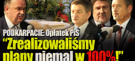 MAREK KUCHCIŃSKI: „Przed nami kolejne wyzwania!” Opłatek PiS (VIDEO, FOTO)