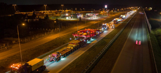 Największe elementy maszyny do drążenia tunelu niebawem na Podkarpaciu (TRASA)