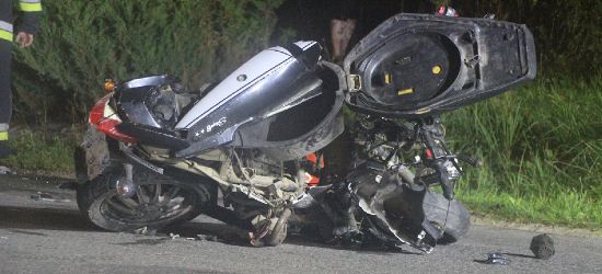 STRACHOCINA. 20-letni motocyklista zjechał na przeciwny pas. NOWE INFORMACJE