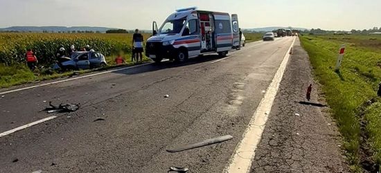 Poważny wypadek między Beskiem a Zarszynem. Droga zablokowana!