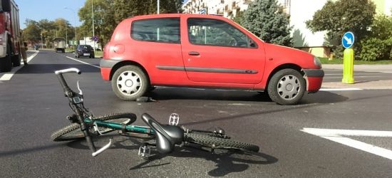 SANOK. Potrącenie rowerzysty na ul. Dmowskiego (ZDJĘCIA)