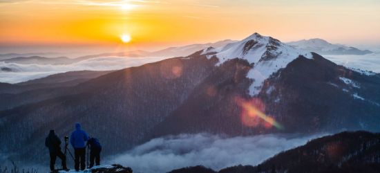 BIESZCZADY: Dzień dobry z Połoniny Wetlińskiej. Piękny wschód słońca! (FOTO)