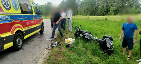 PODKARPACIE. Motocyklem uderzył w czterokołowiec. 2 osoby poszkodowane