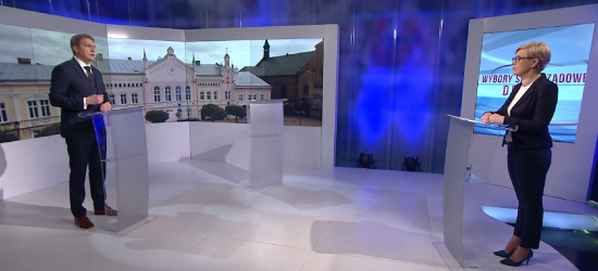 Tak wyglądała debata wyborcza kandydatów na burmistrza Sanoka w TVP Rzeszów (VIDEO)