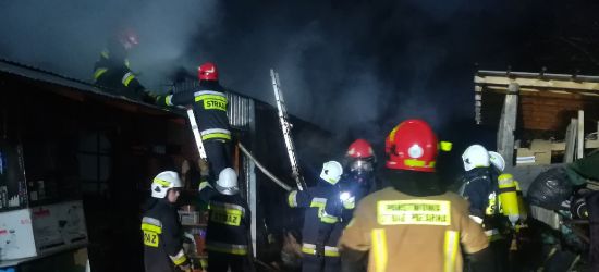 SANOK: Pożar na Kiczurach! Siedem jednostek straży walczy z ogniem! (VIDEO)