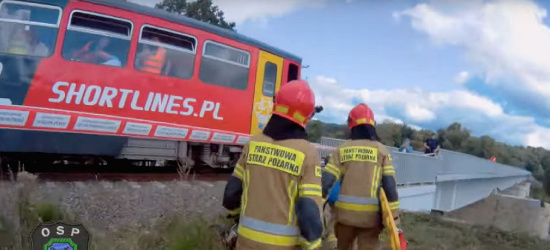 Eksplozja na torowisku. Ćwiczenia służb w Zagórzu (VIDEO, FOTO)