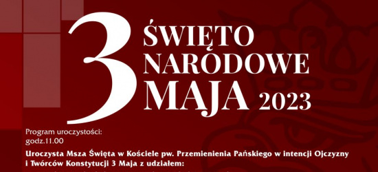 SANOK: 232. rocznica uchwalenia Konstytucji 3 Maja