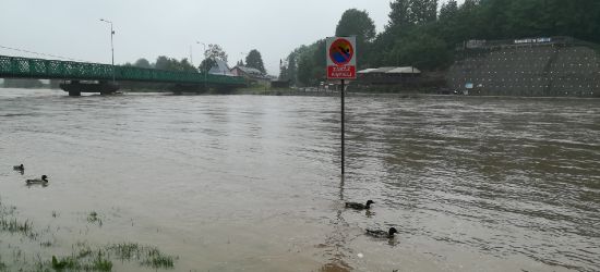 San może gwałtownie wezbrać. Burze coraz bliżej