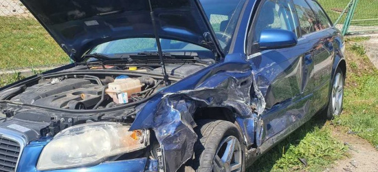 PODKARPACIE. Ford wjechał w audi. 51-letni kierowca miał 2,6 promila! (ZDJĘCIA)
