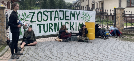 Protestowali w obronie lasów. Interweniowała policja (ZOBACZ VIDEO)