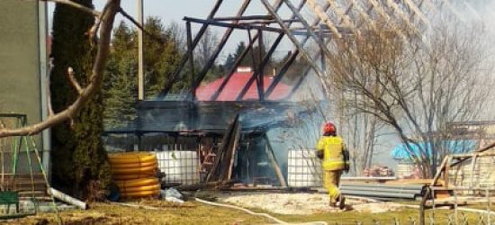 Pożar budynku gospodarczego w Czerteżu! (VIDEO, FOTO)