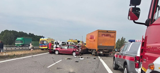 PODKARPACIE. Karambol na A4. Jedna osoba ranna, ruch został przywrócony