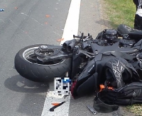 GMINA SANOK: Volkswagen wjechał w motocyklistę